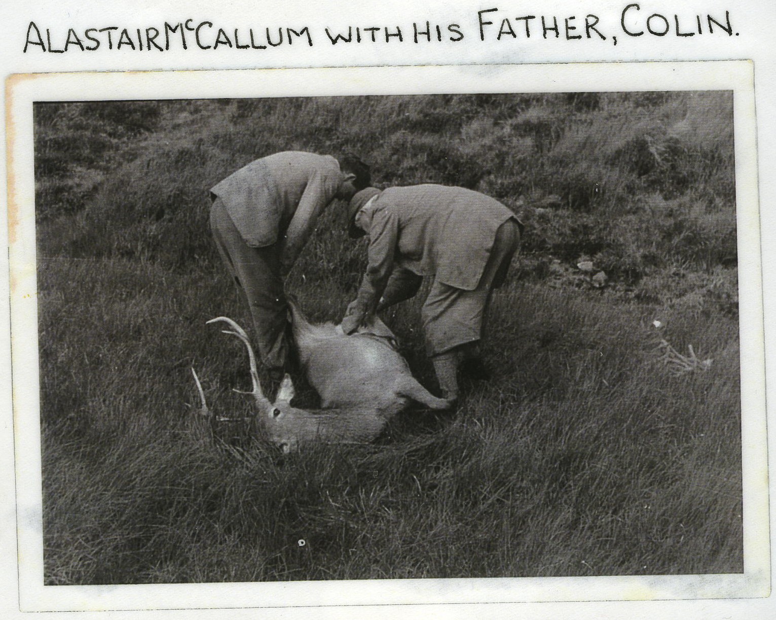 Alistair MacCallum with his father, Colin