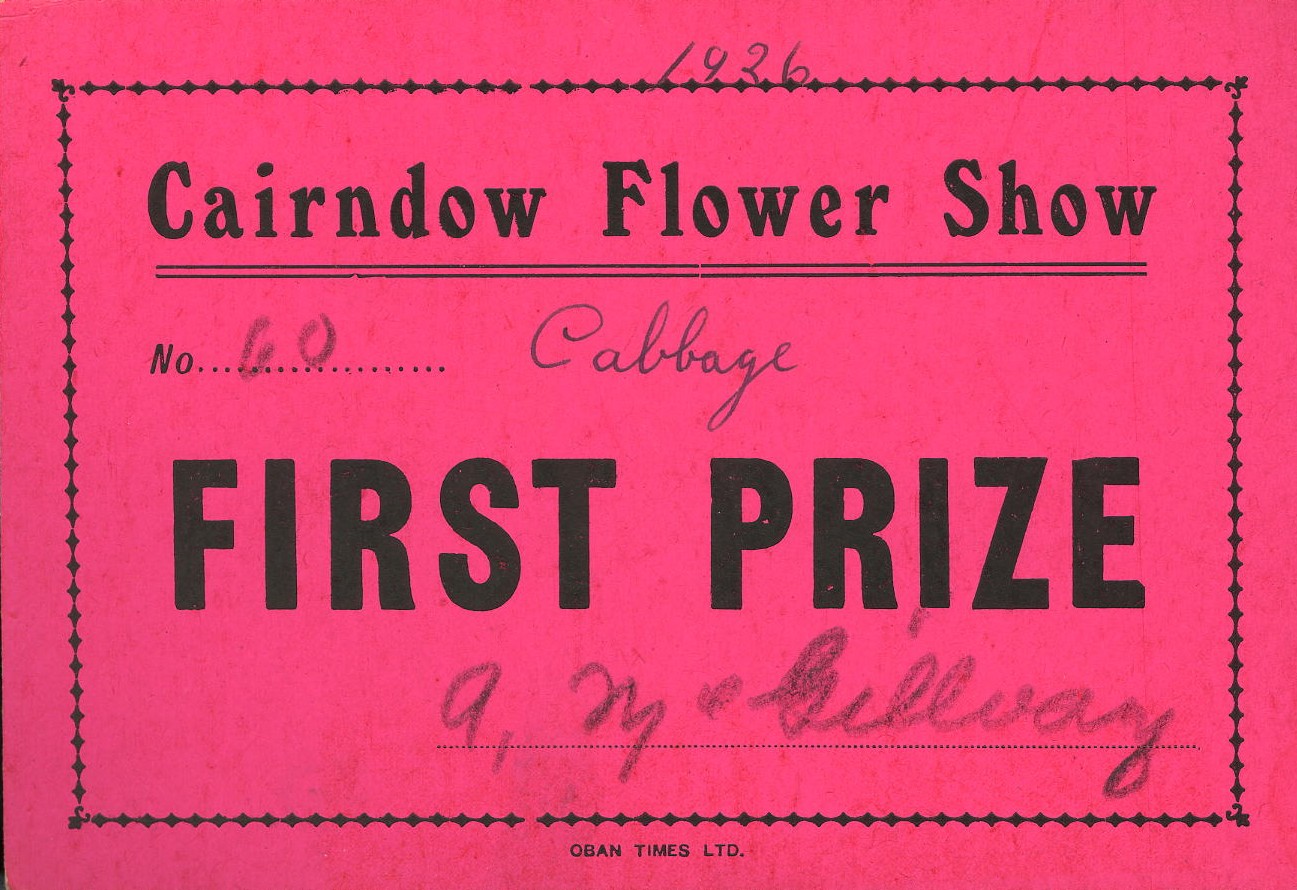 Cairndow Flower Show 1926