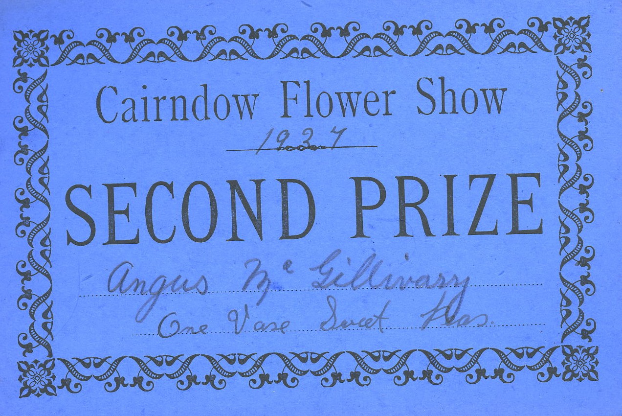 Cairndow Flower Show 1927