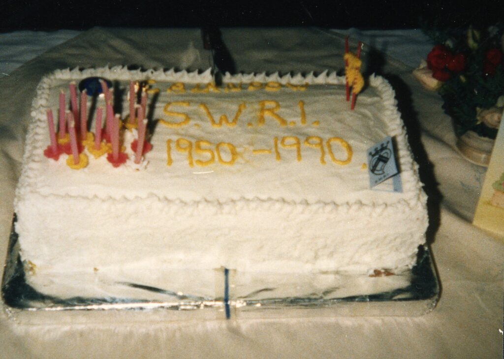 photo of SWRI 40th birthday cake