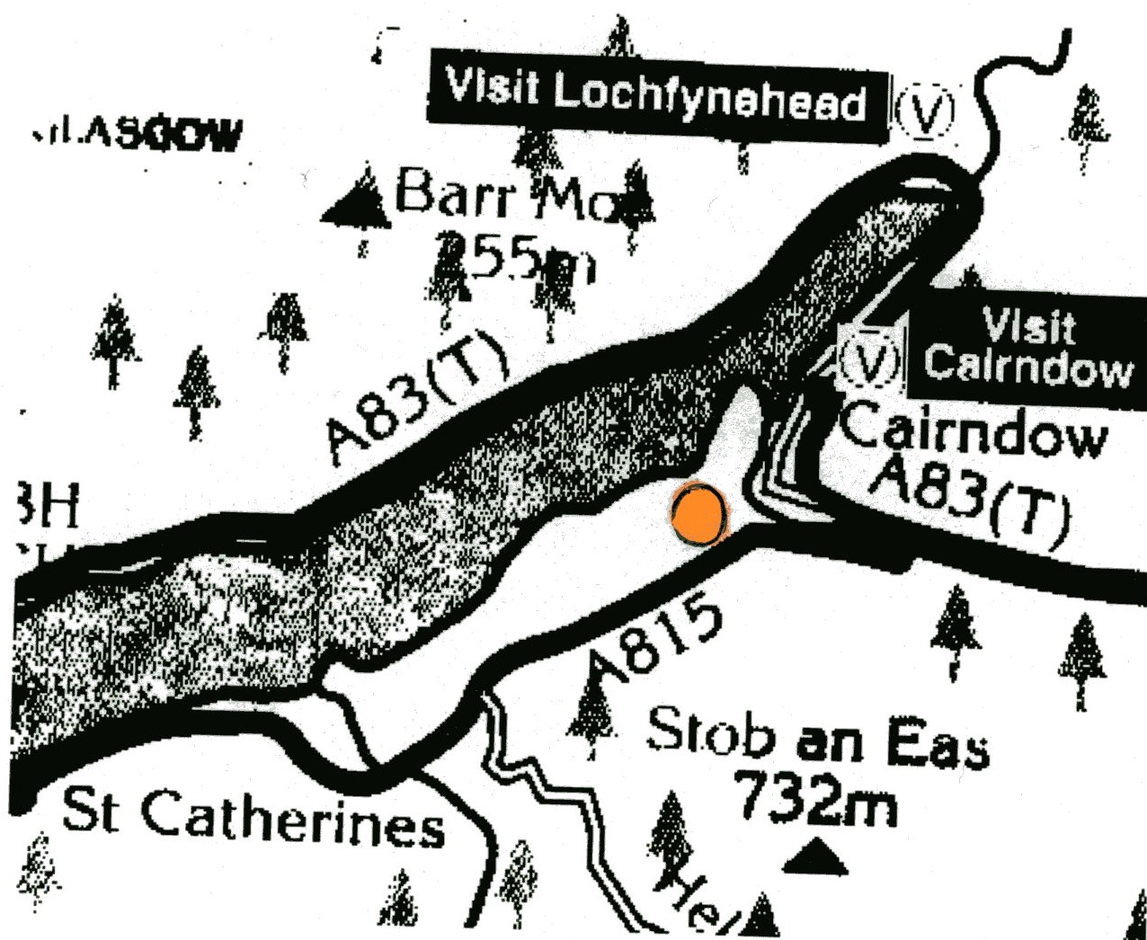Map of Cairndow