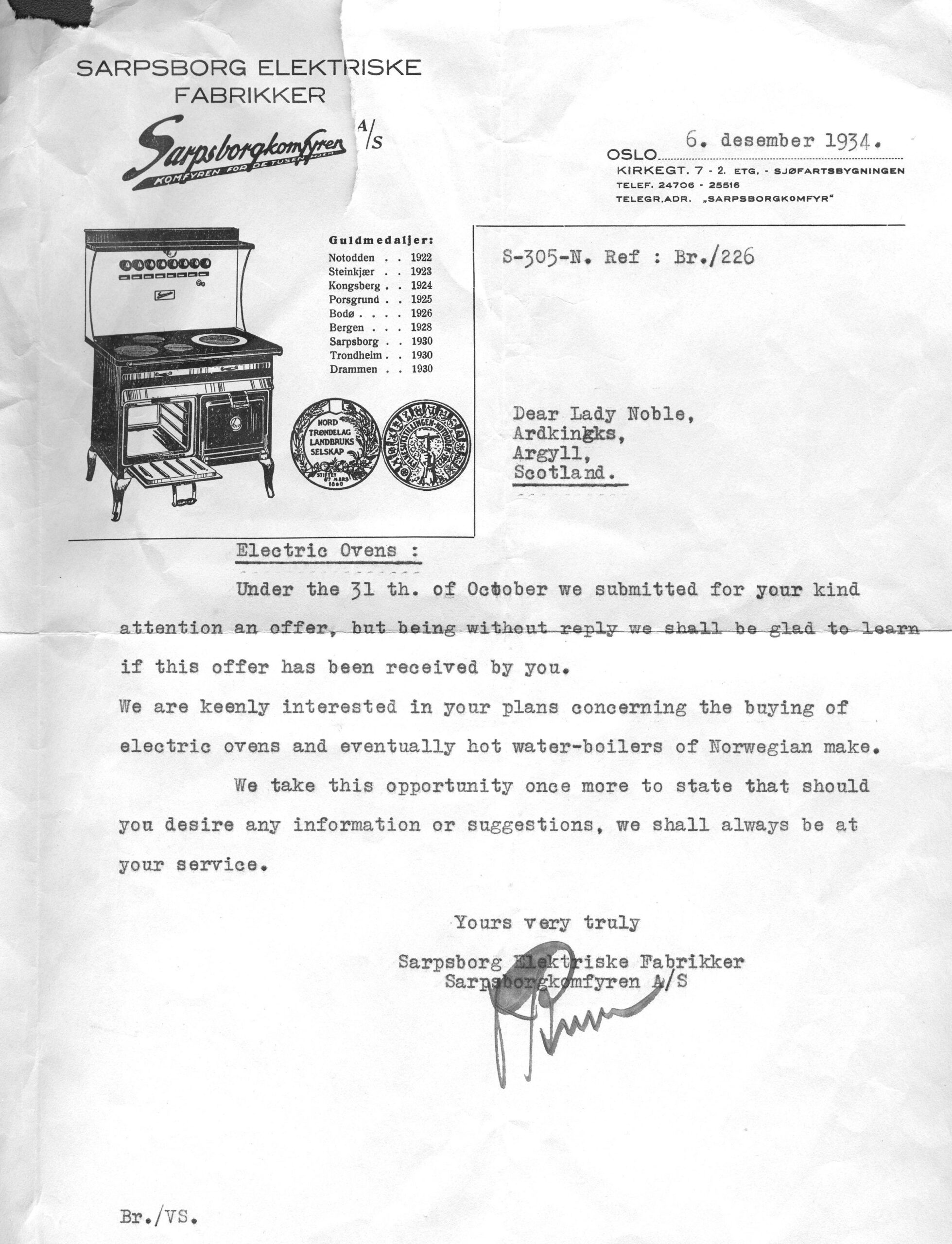 Electric Oven Advert