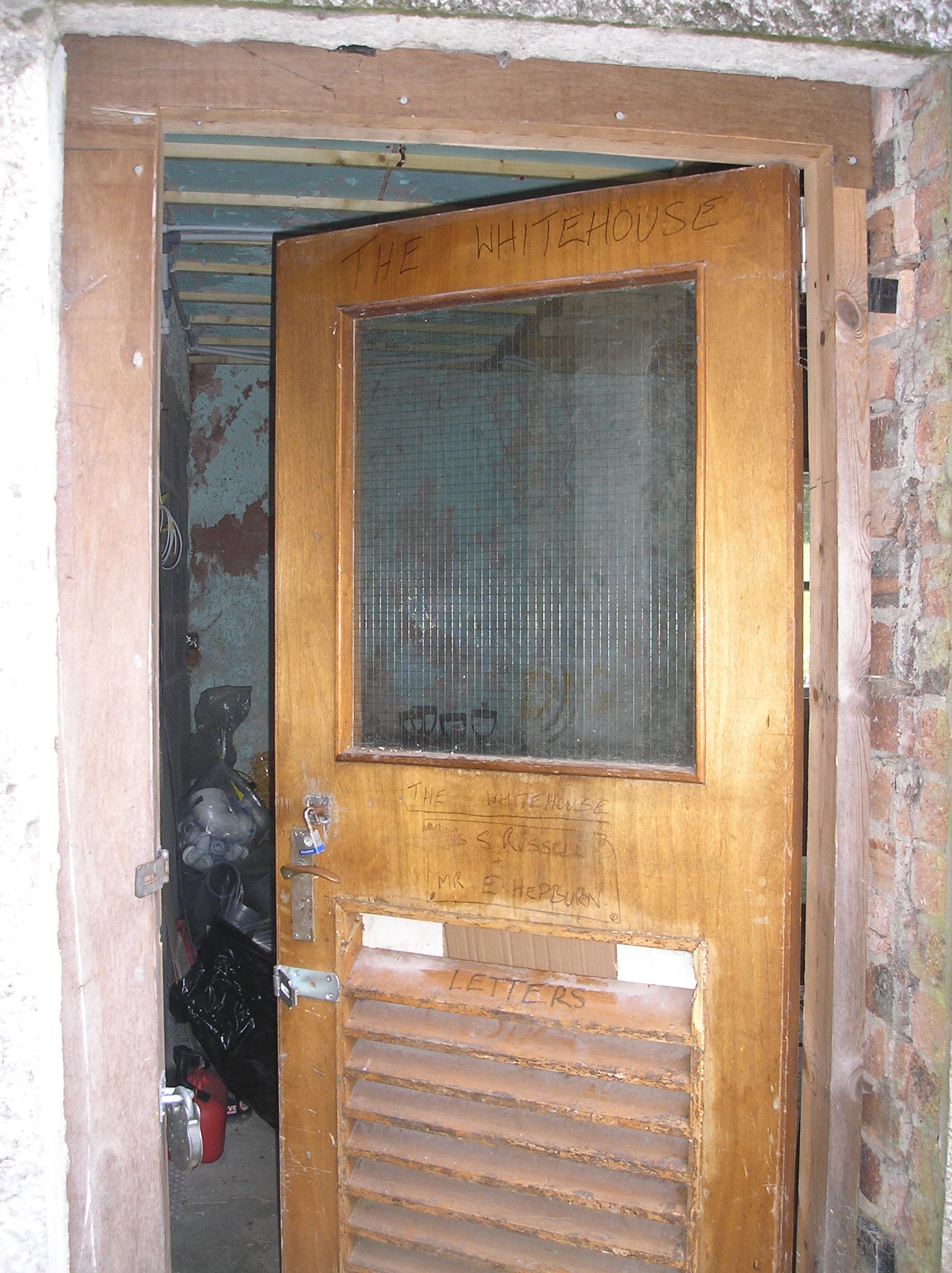 Kilmorich School  - back door