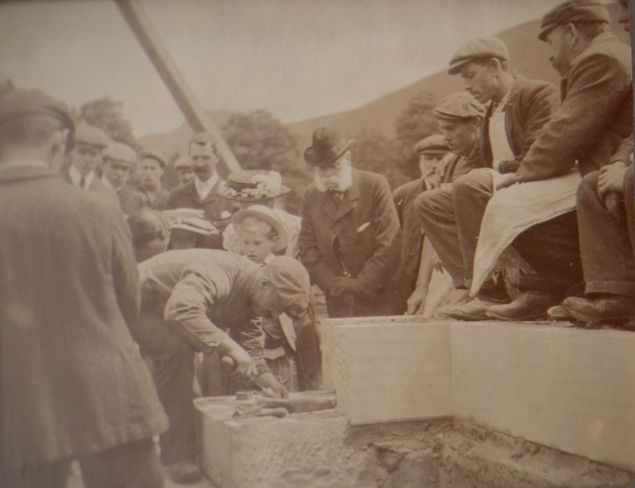 Laying First Foundation Stone