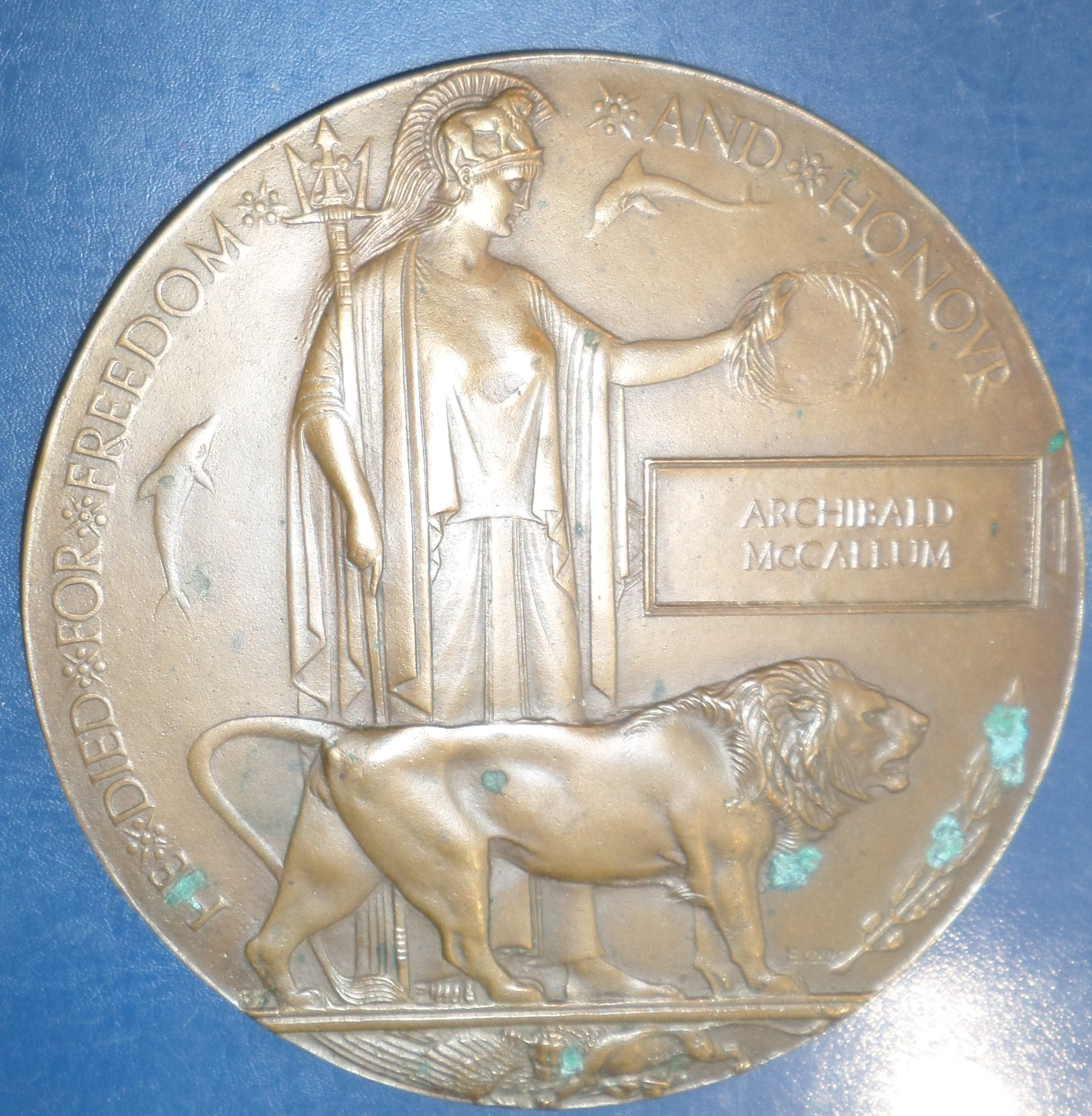 Archibald MacCallum World War One Medal