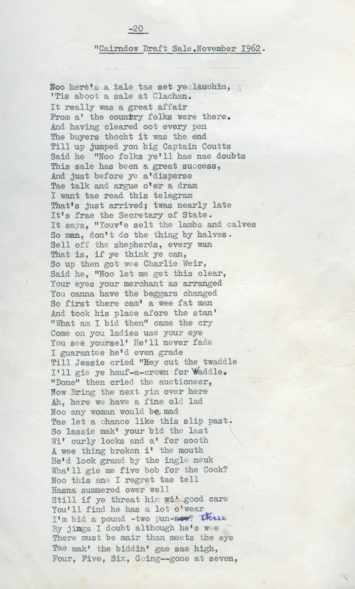 Cairndow Draft Sale Poem Page 1