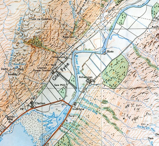 Clachan And Achadunan Map