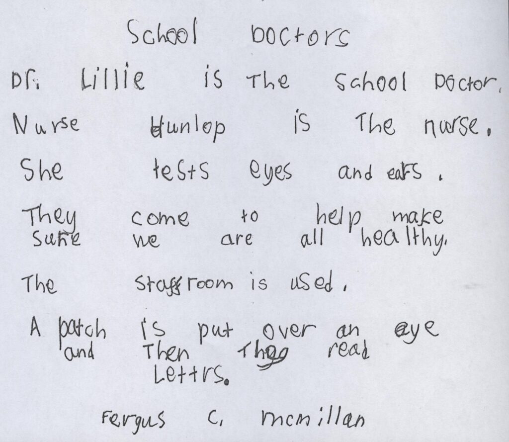 School doctors by Fergus McMillan