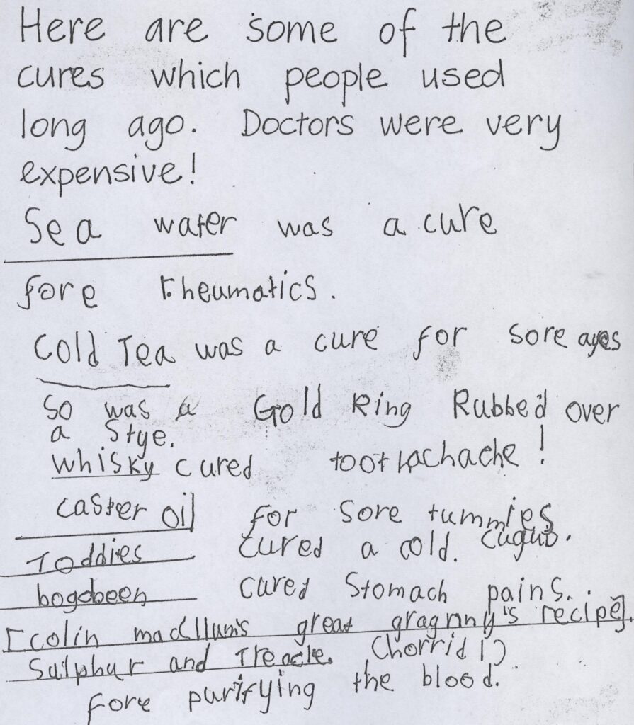 various cures from Annabel McMillan project