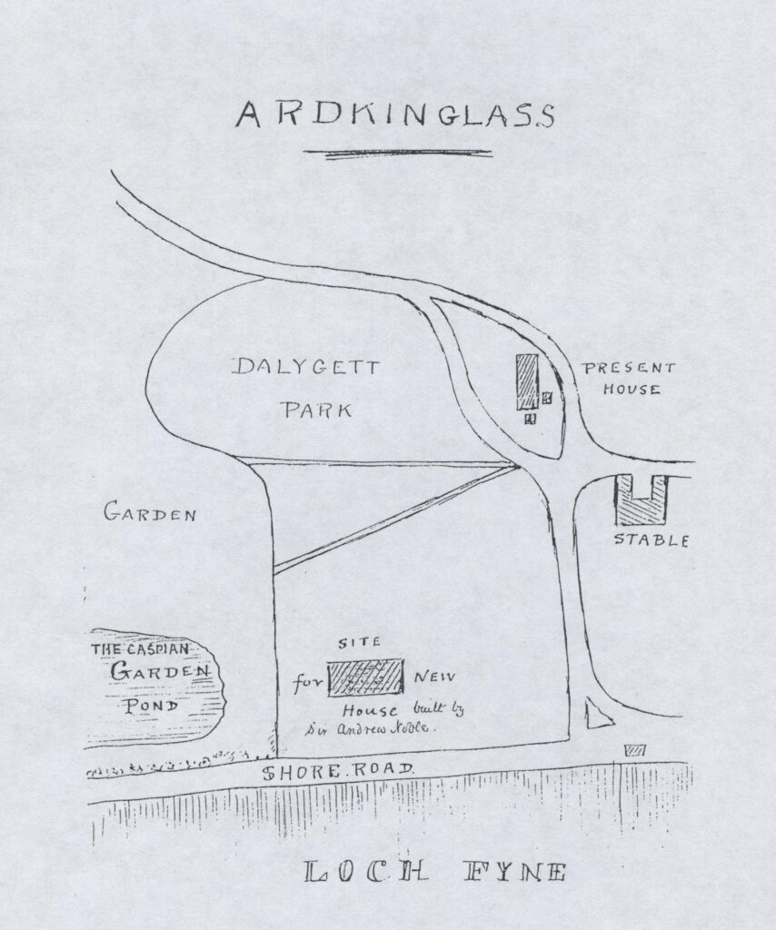 Ardkinglas Estate - map of house area