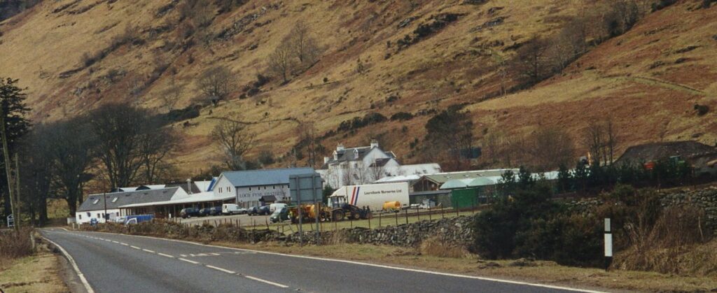 Correspondence between the Here We Are Committee and Mike Dobson, Director of Roads, The Scottish Office, regarding the planning application for the centre building and the road junction at Clachan, April 1999.