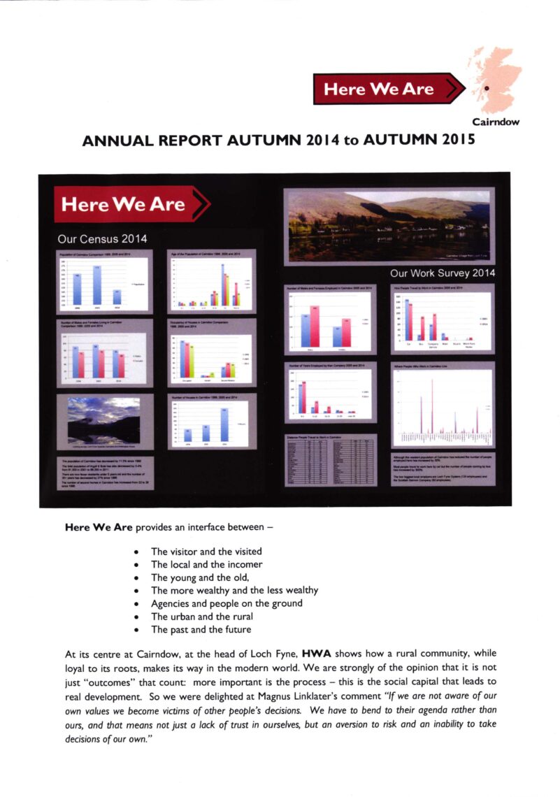 Here We Are Annual Report 2014-2015