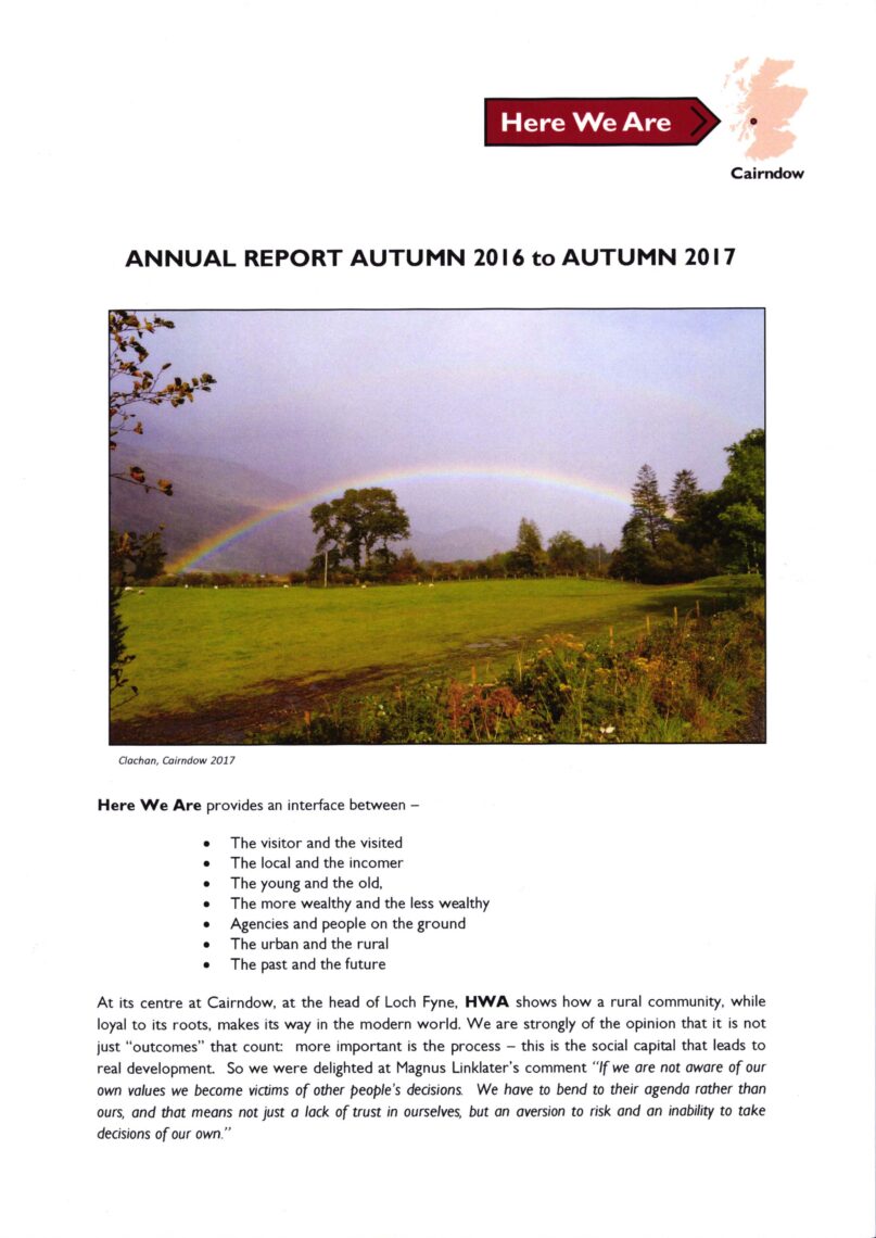 Here We Are Annual Report 2016-2017